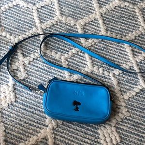 Blue coach snoopy purse